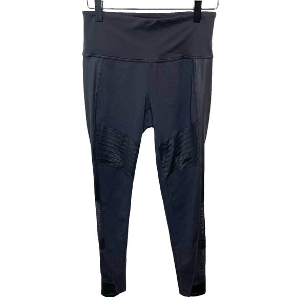 Athleta Women’s Black Estra Leggings Yoga Athletic Mesh Leg Workout Size Small - Picture 5 of 14